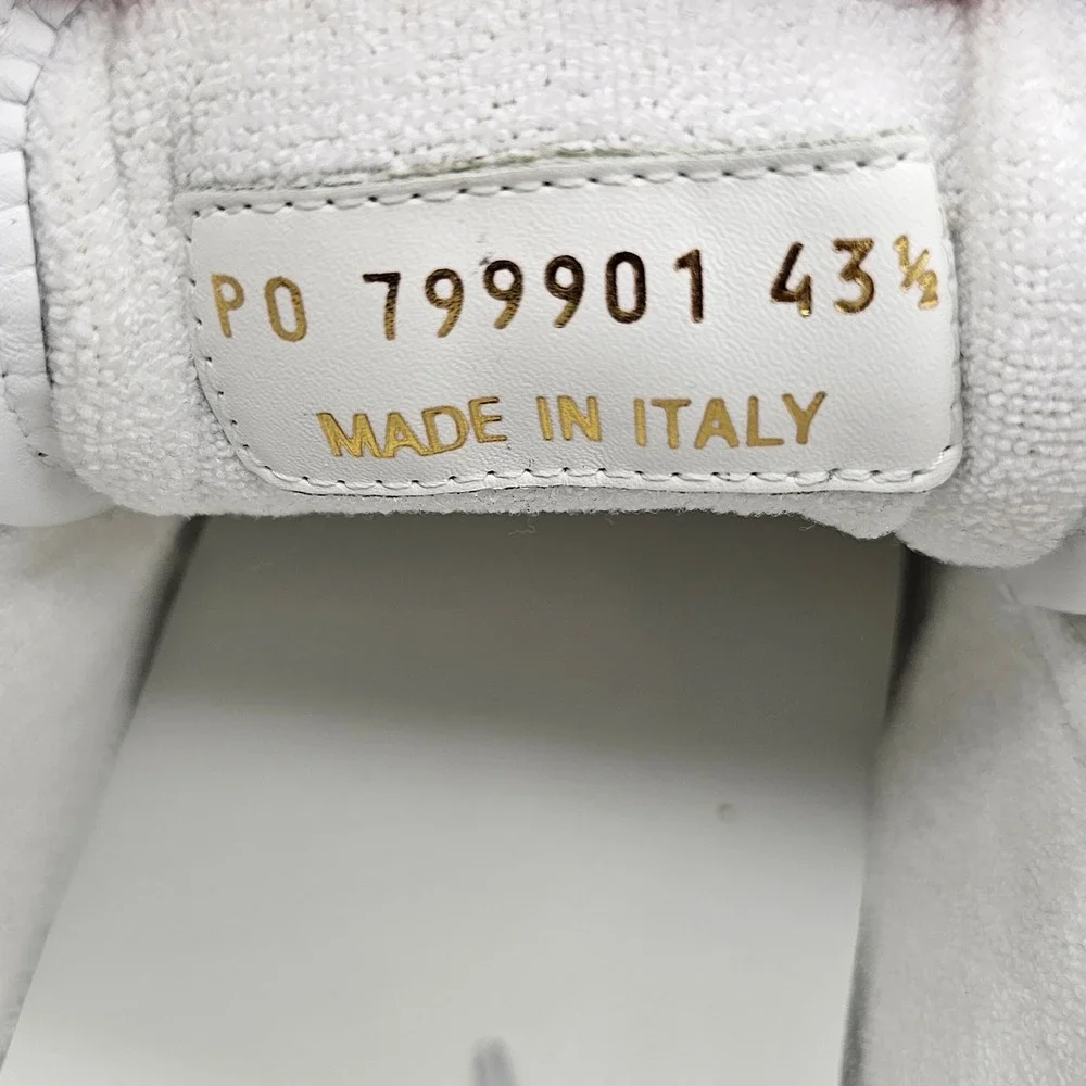 Saint Laurent Mens SL/61 Low Top Sneaker Leather Luxury White North Sea 10.5 - Picture 5 of 8